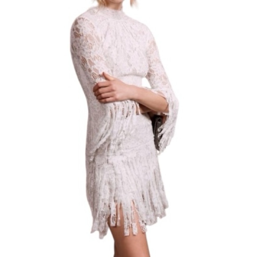 Alexis Sonia Short Lace Dress with Fringe Size Small NWT 📦